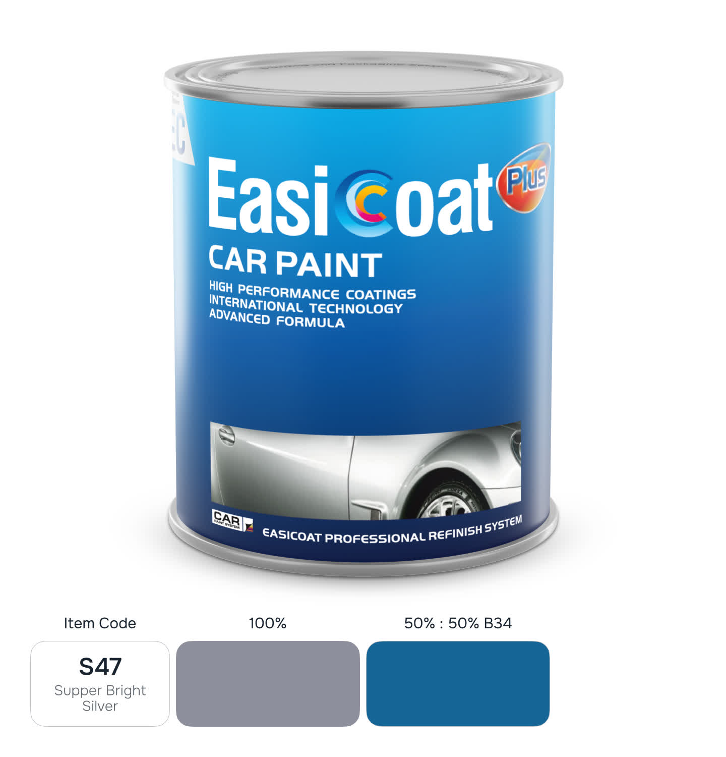 EasiCoat EC-S47 Super Bright Silver 1л