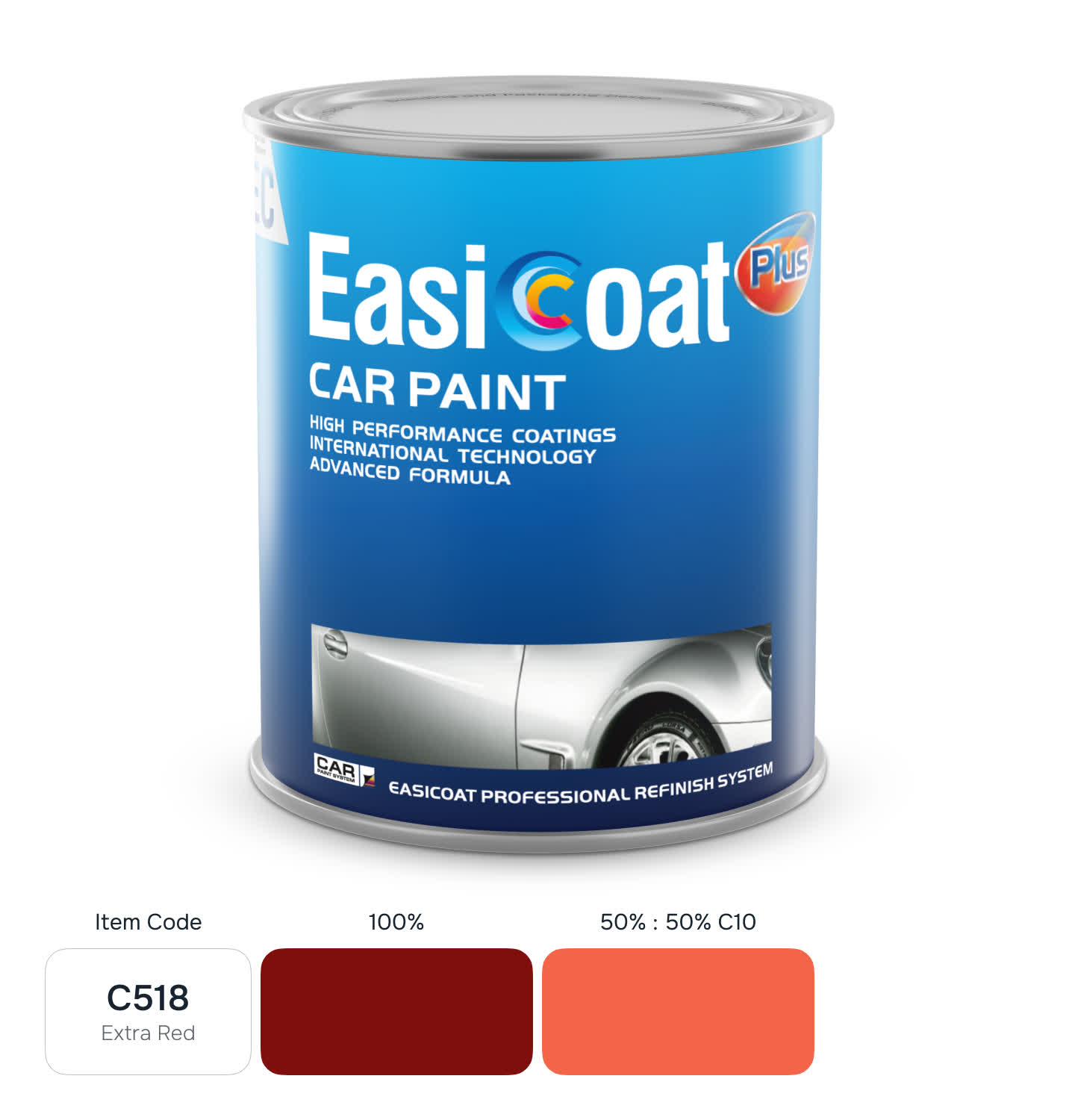EasiCoat EC-C518 Extra Red 1л