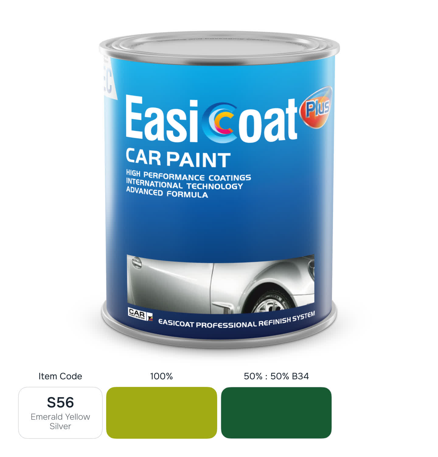EasiCoat EC-S56 Emerald Yellow Silver 1л