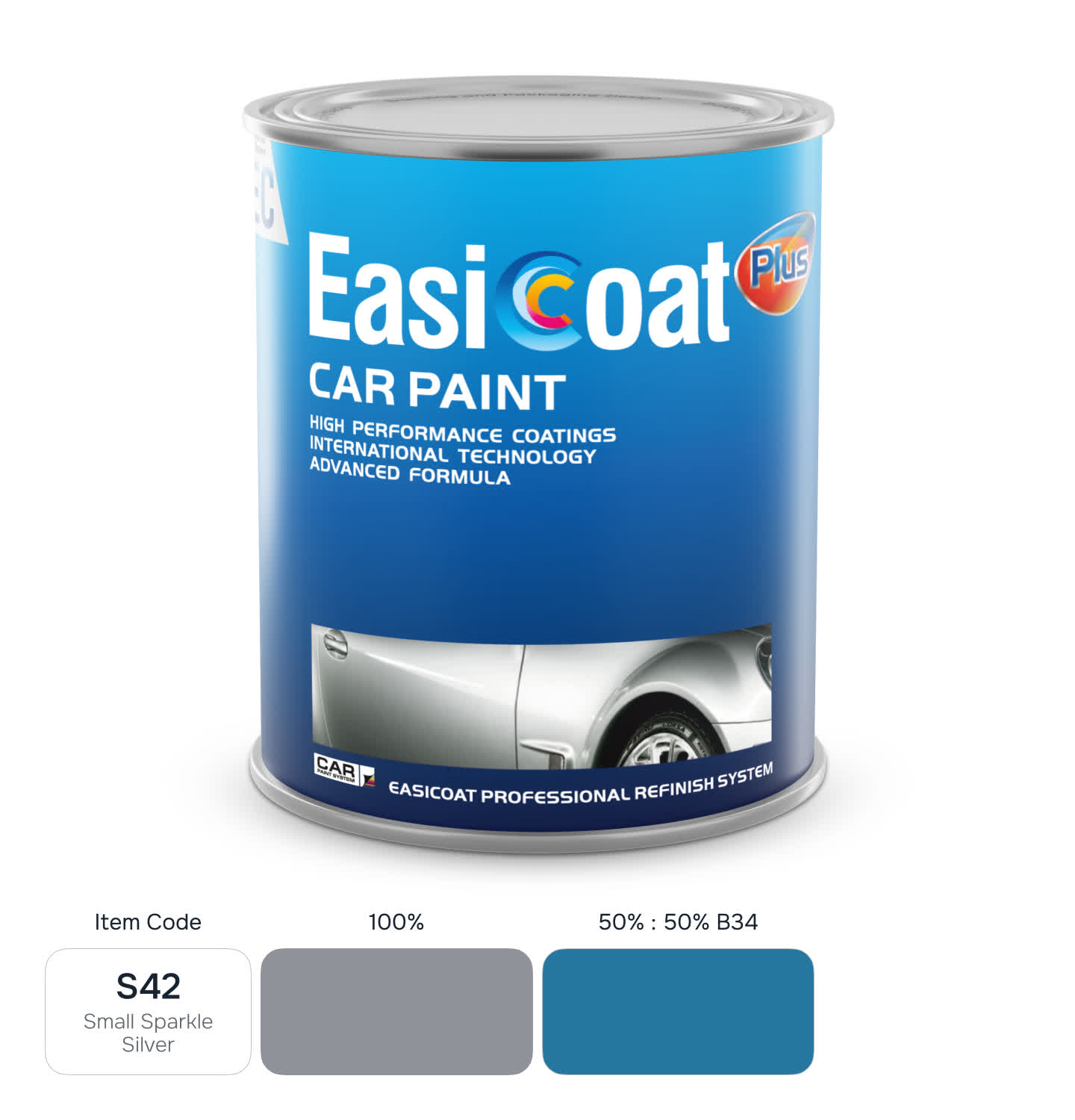 EasiCoat EC-S42 Small Sparkle Silver 1л