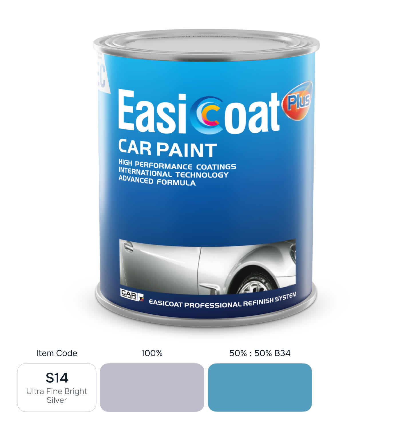 EasiCoat EC-S14 Extra Fine Bright Silver 0,5л