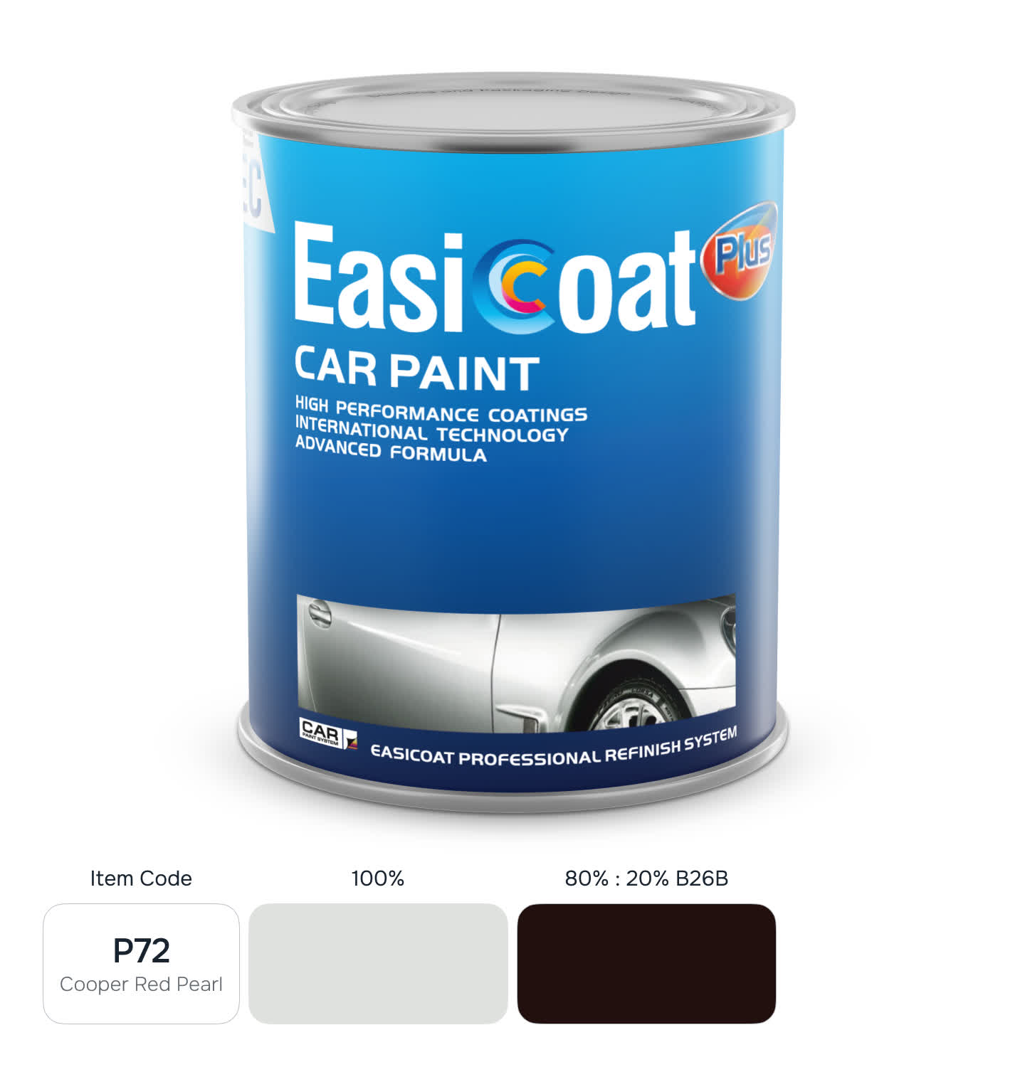 EasiCoat EC-P72 Copper Red Pearl 1л
