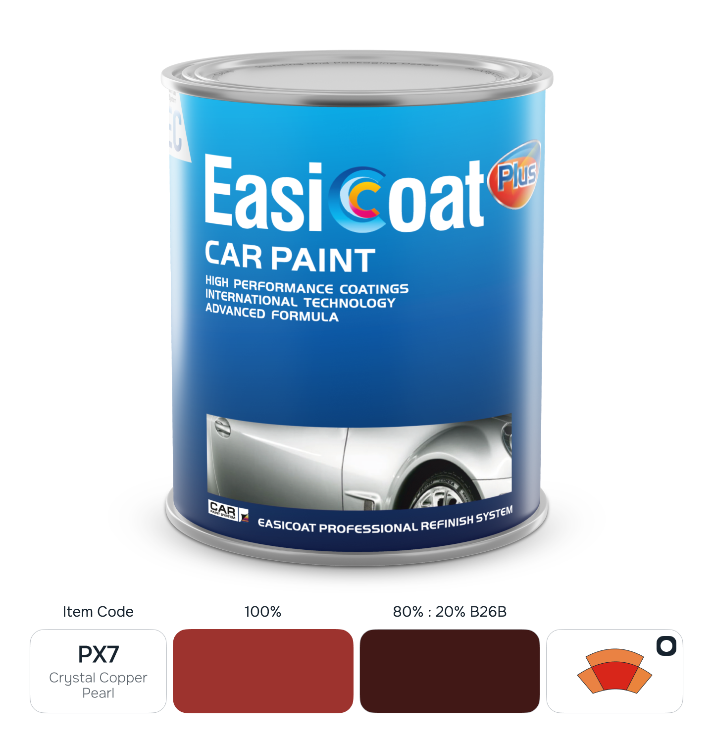 EasiCoat EC-PX7 Crystal Copper Pearl 1л