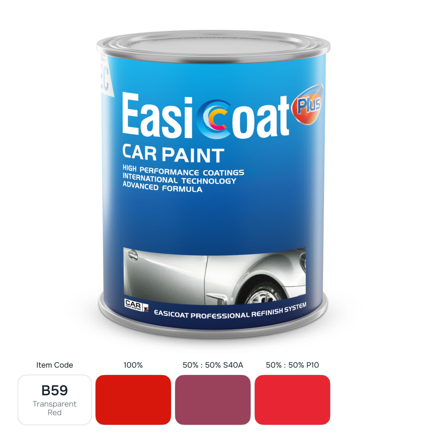 EasiCoat EC-B59 Transparent Red 1л